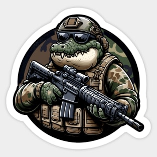 Tactical Crocodile Operator Sticker